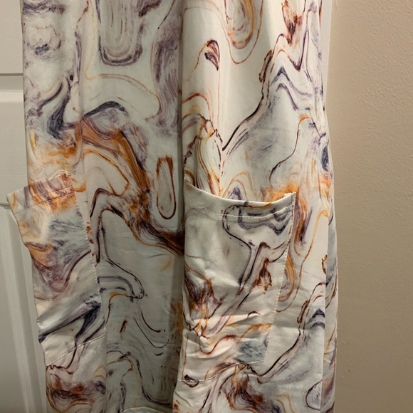 Cream and marble multi color dress. NWT boutique item. - Picture 2 of 3